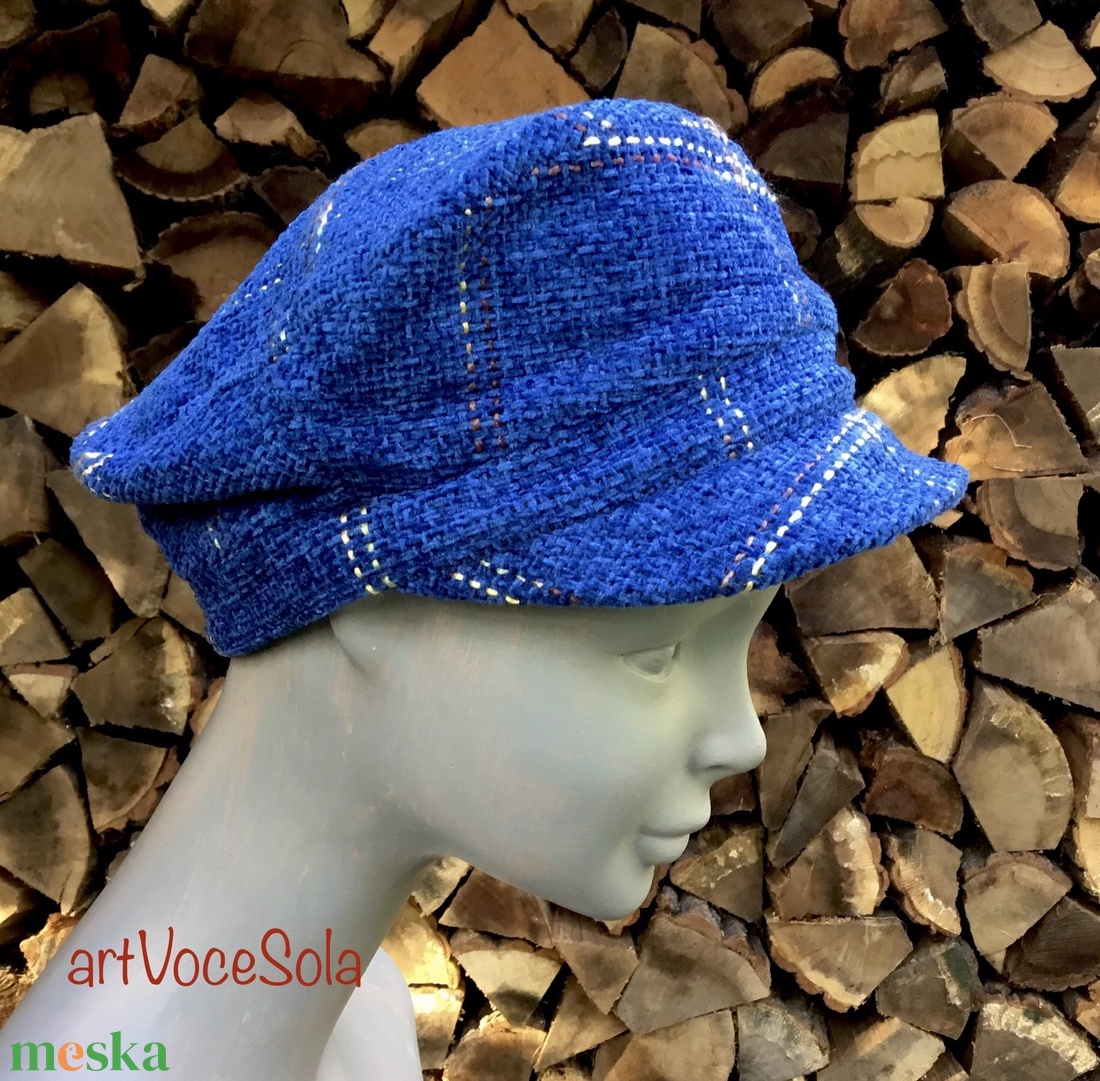 Kockás felhő Sapka - ruha & divat - sál, sapka, kendő - sapka - Meska.hu