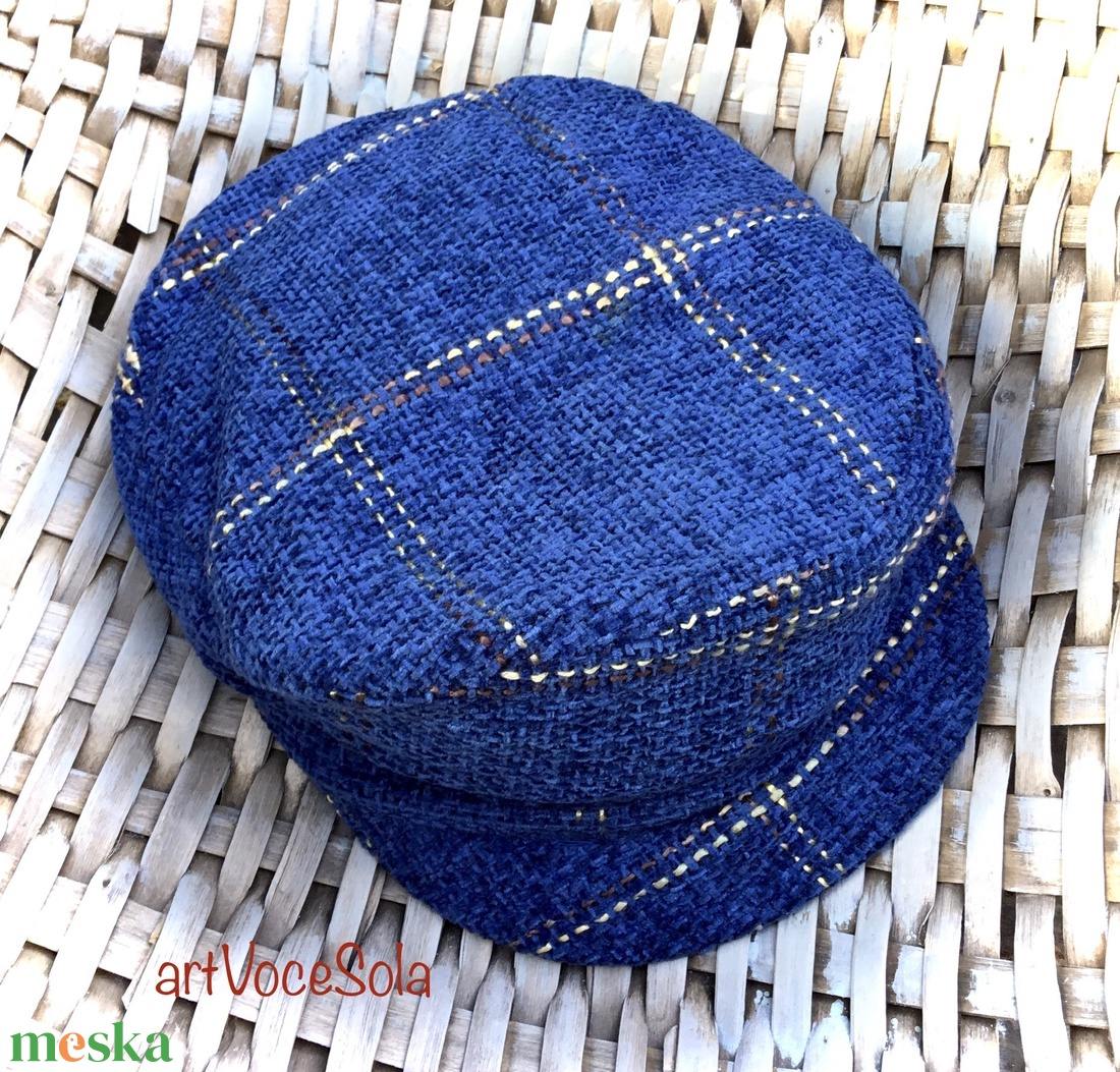 Kockás felhő Sapka - ruha & divat - sál, sapka, kendő - sapka - Meska.hu