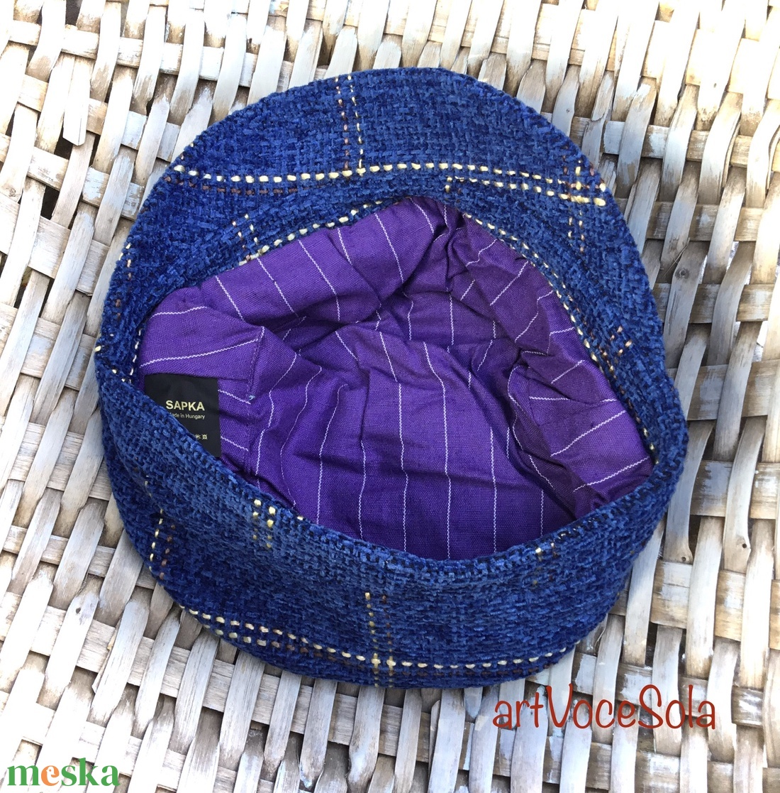 Kockás felhő Sapka - ruha & divat - sál, sapka, kendő - sapka - Meska.hu