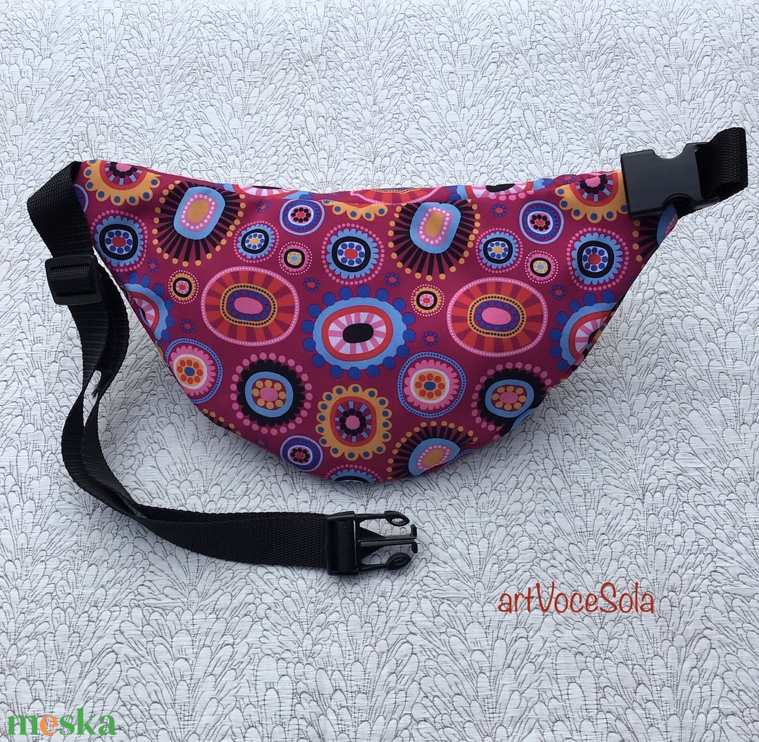 Virágtánc XL nagy Övtáska - táska & tok - övtáska - Meska.hu