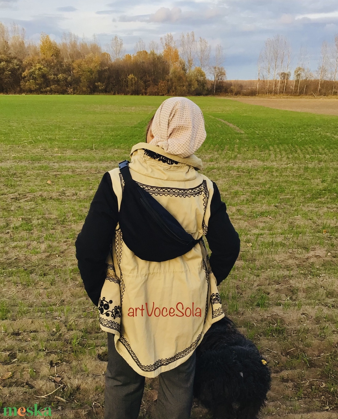 Fekete  tenger XL nagy Övtáska - táska & tok - övtáska - Meska.hu