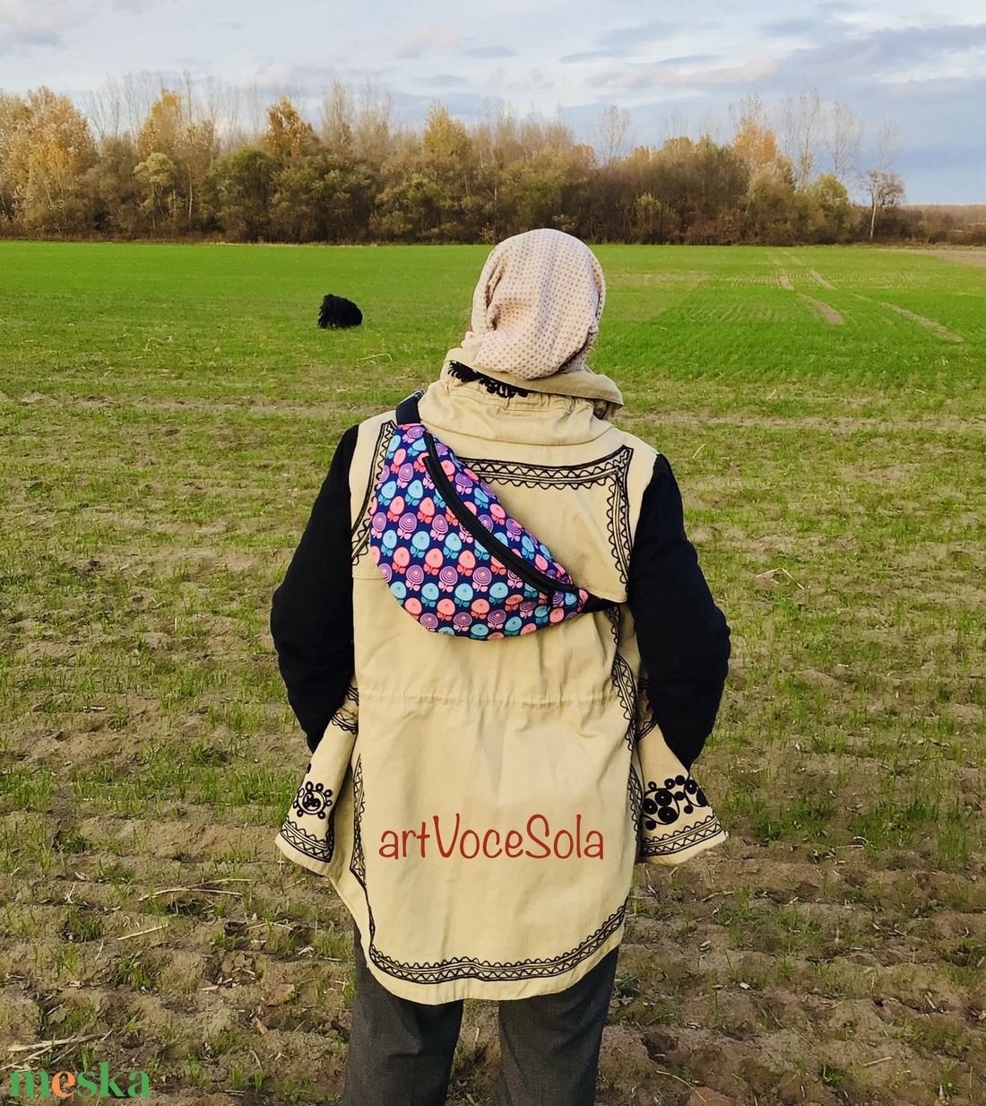 Virágkórus XL nagy Övtáska - táska & tok - övtáska - Meska.hu