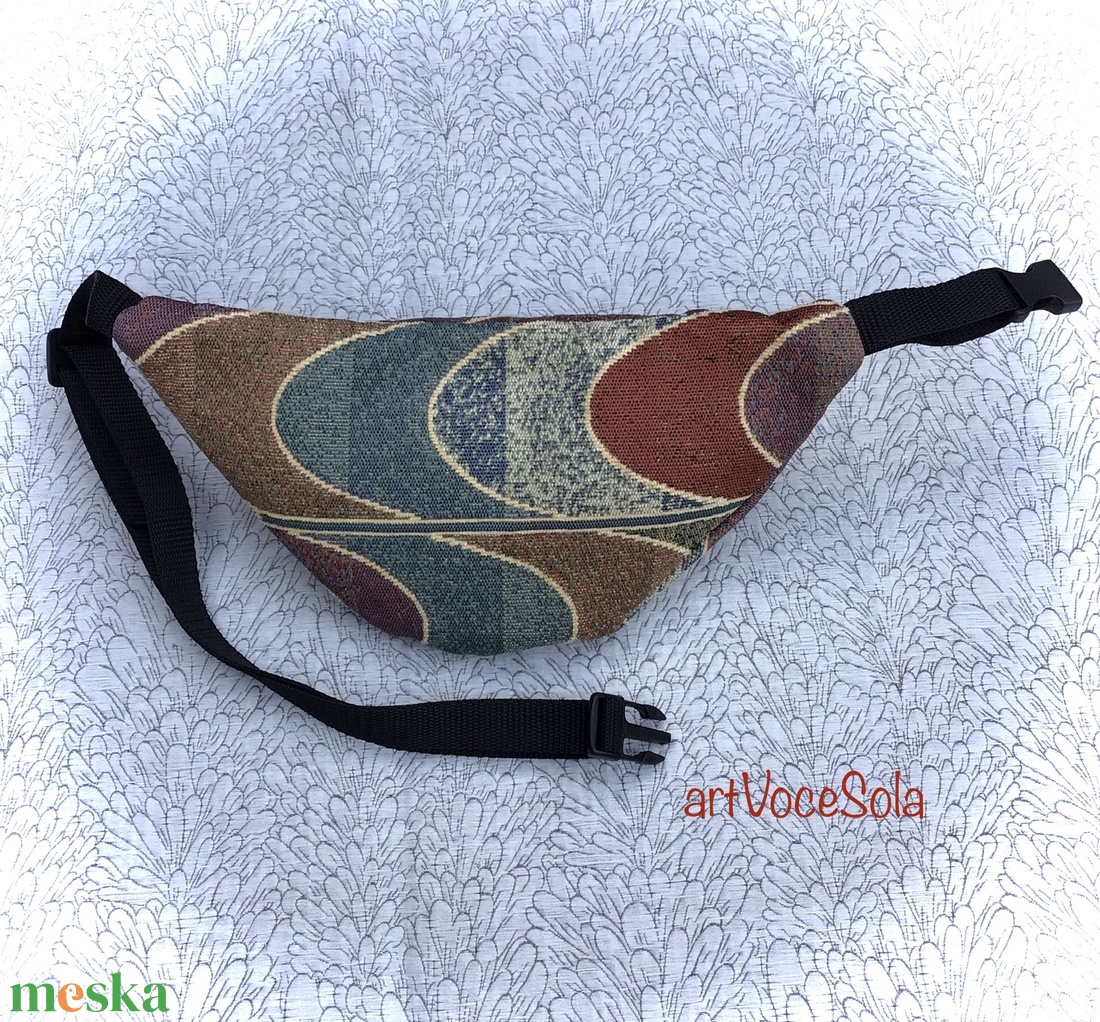 Játékos vonalak Övtáska - táska & tok - övtáska - Meska.hu