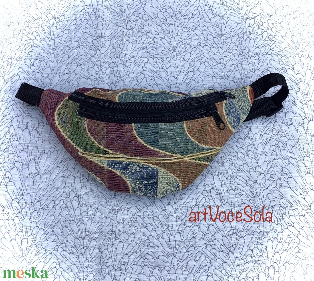 Játékos vonalak Övtáska - táska & tok - övtáska - Meska.hu