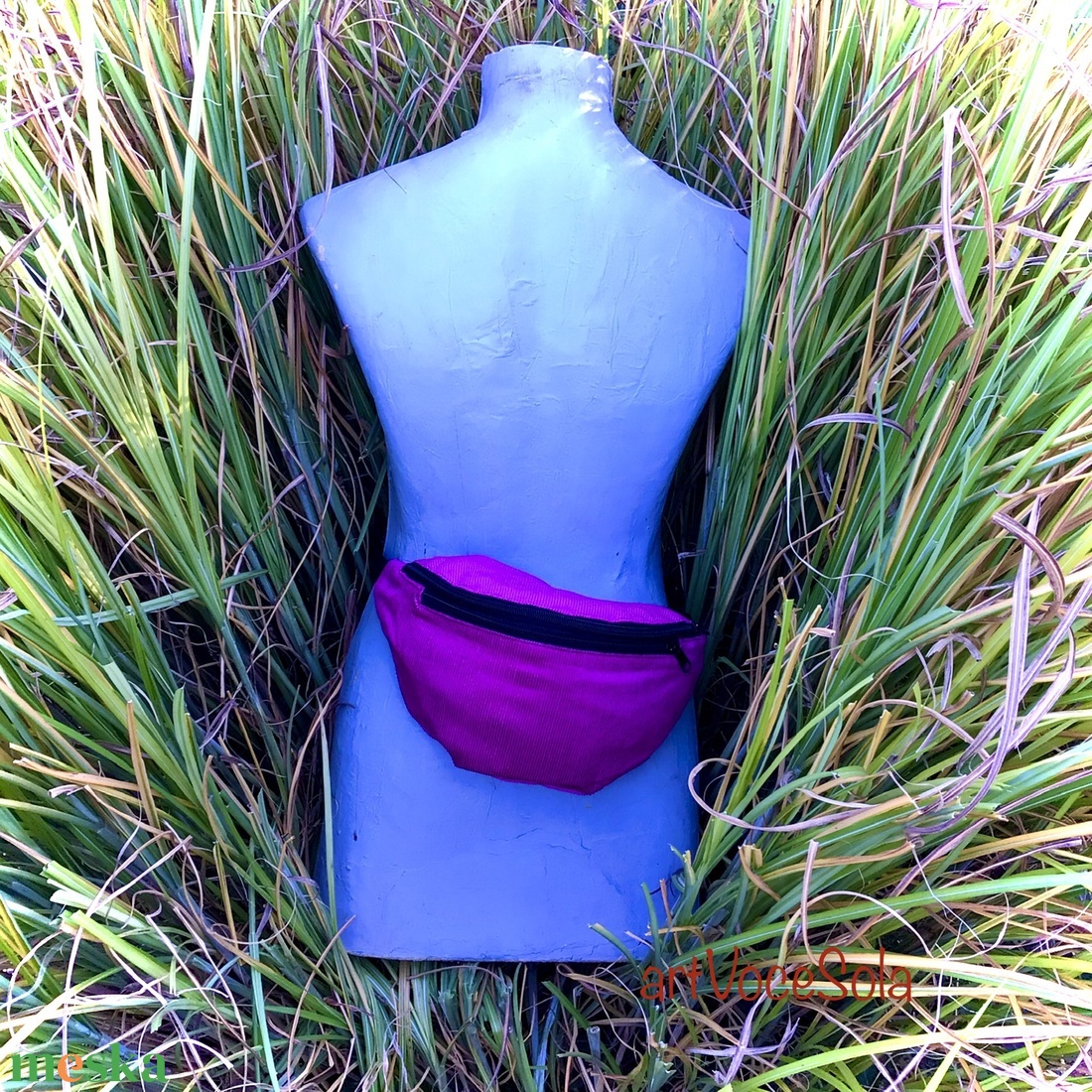 Rózsaszín köd nagy övtáska - táska & tok - övtáska - Meska.hu