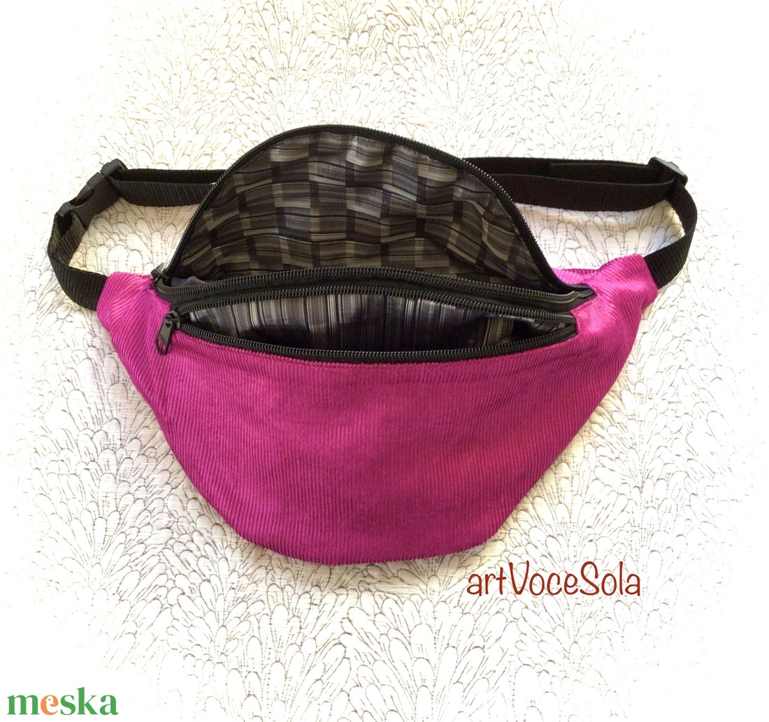 Rózsaszín köd nagy övtáska - táska & tok - övtáska - Meska.hu