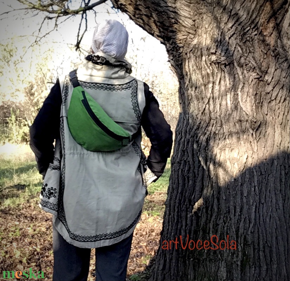 Zöldvilág XL nagy Övtáska - táska & tok - övtáska - Meska.hu