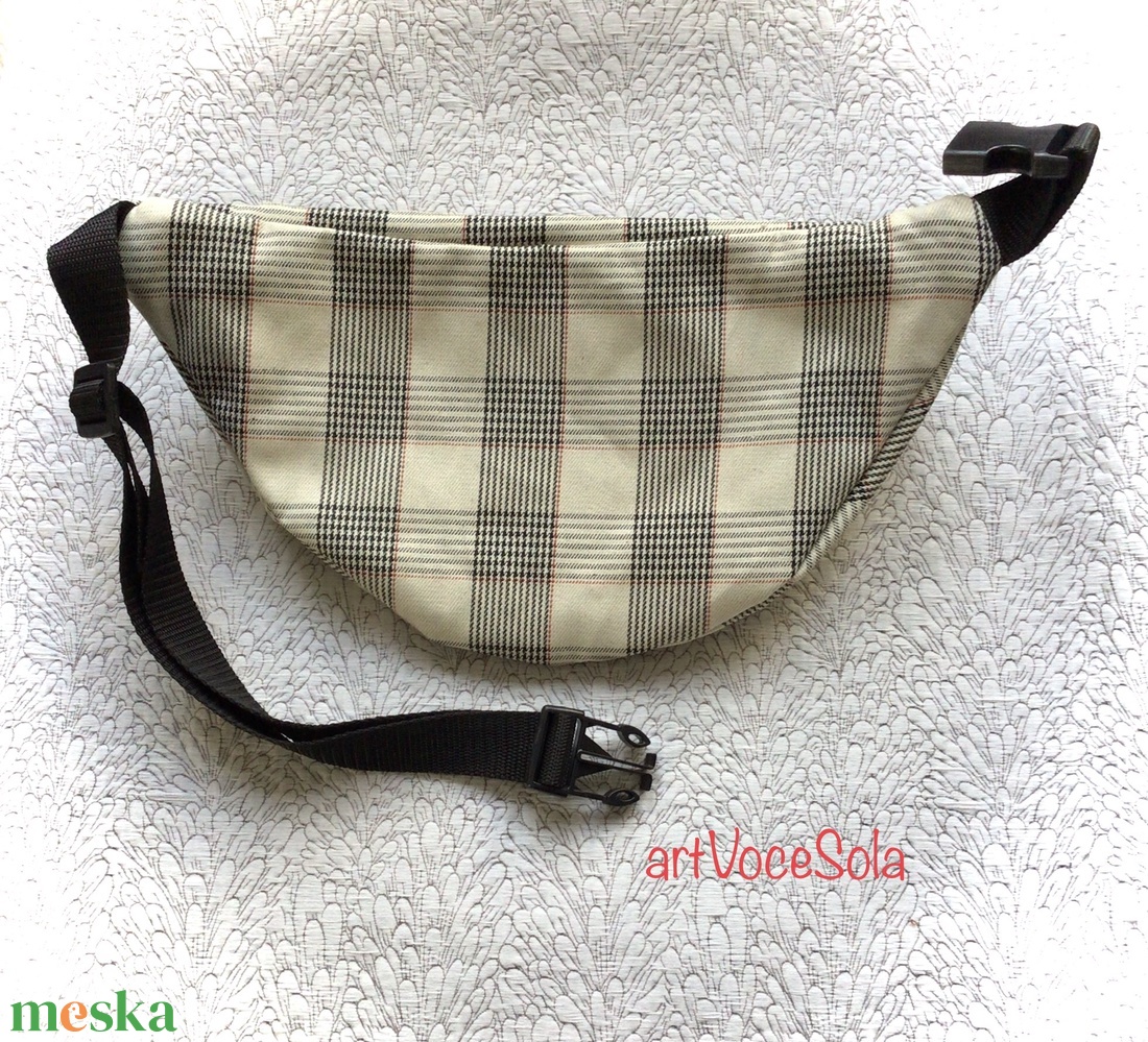 Kockás valóság  XL nagy Övtáska - táska & tok - övtáska - Meska.hu