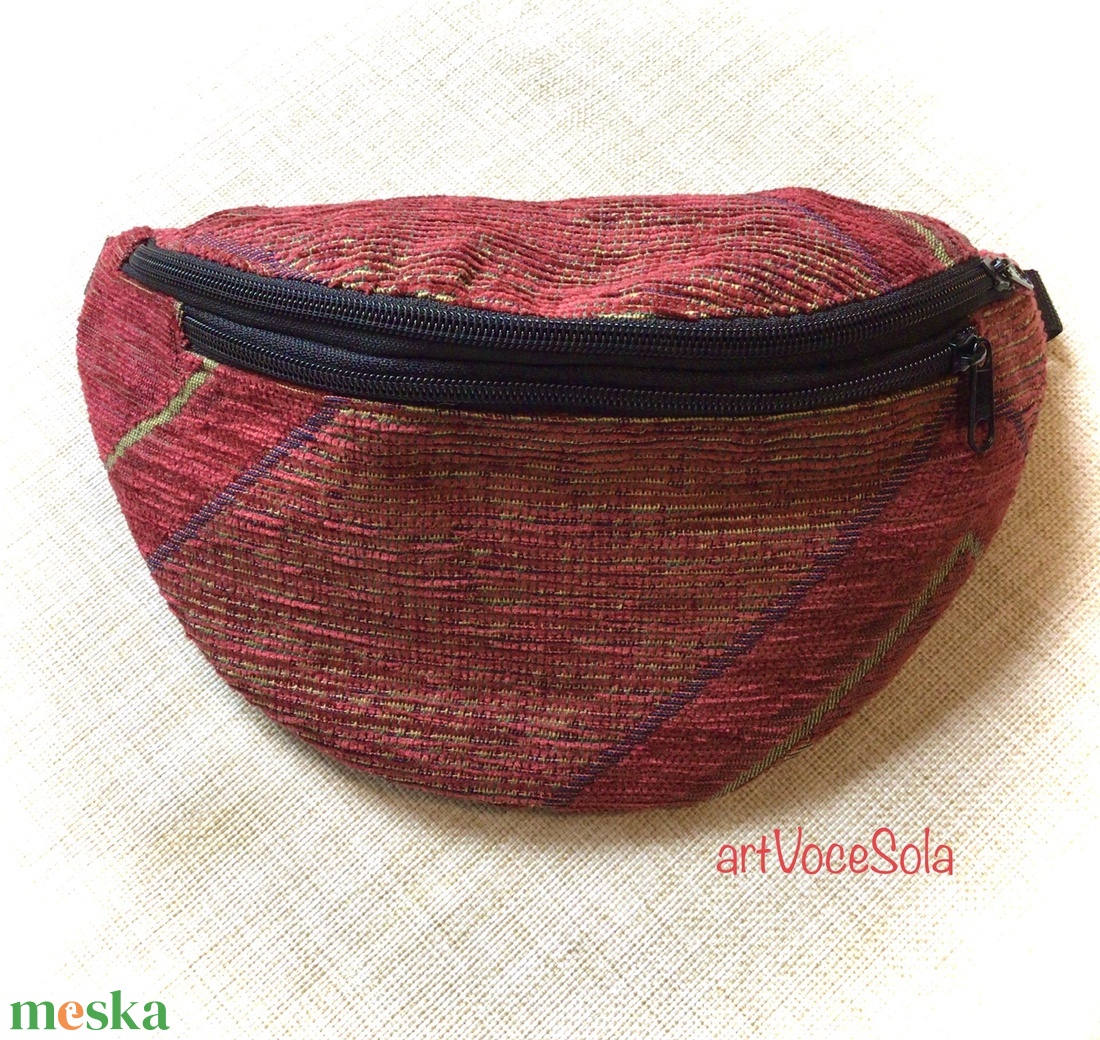 Vidám vonalak nagy Övtáska - táska & tok - övtáska - Meska.hu