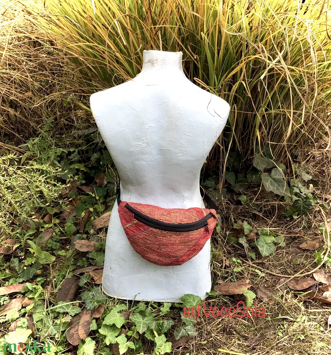 Vidám vonalak nagy Övtáska - táska & tok - övtáska - Meska.hu