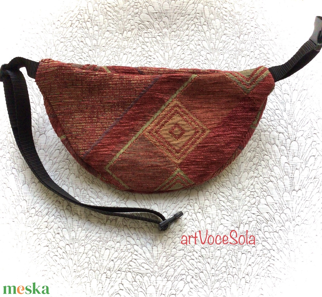 Vidám vonalak nagy Övtáska - táska & tok - övtáska - Meska.hu