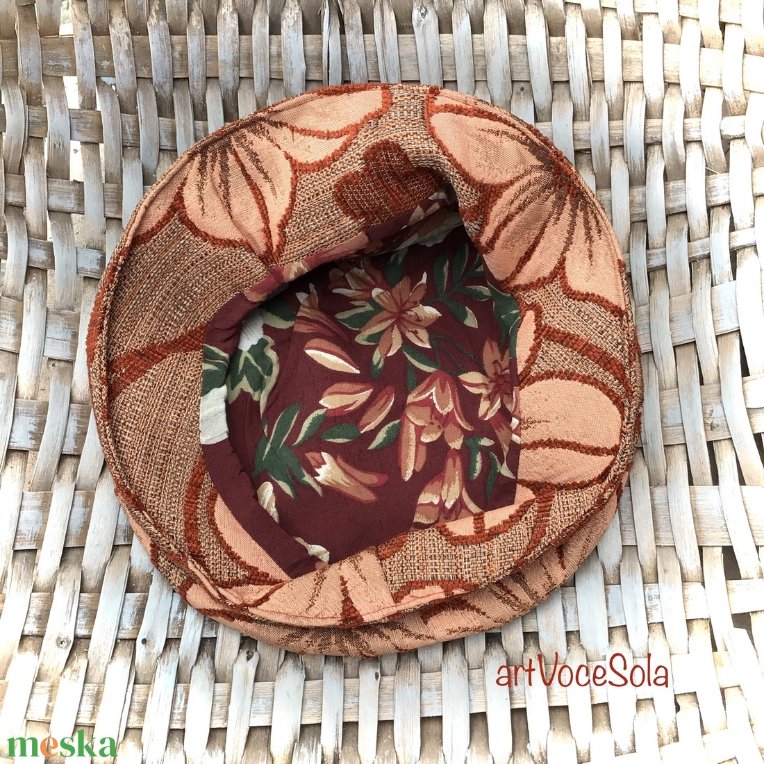 Narancs Tulipán Kalap - ruha & divat - sál, sapka, kendő - kalap - Meska.hu