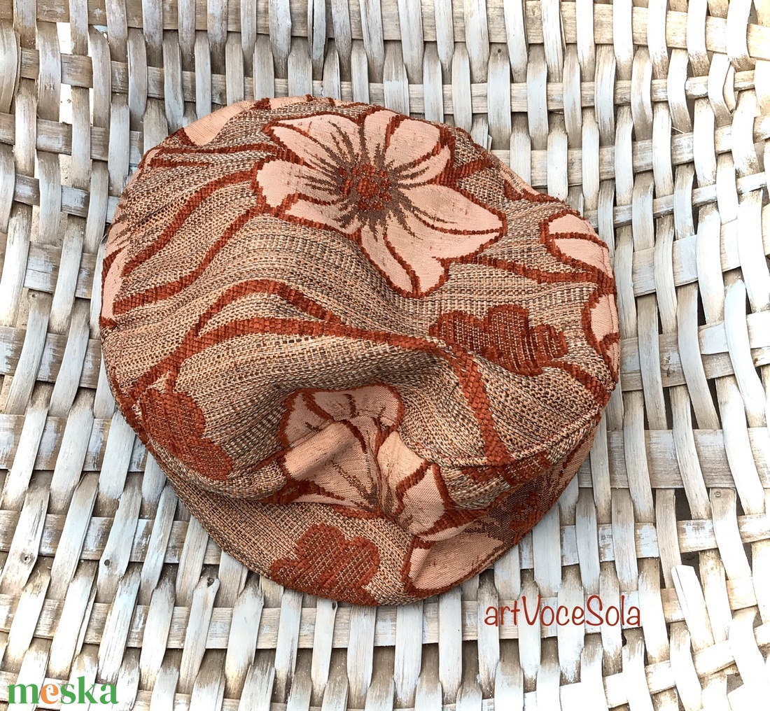 Narancs Tulipán Kalap - ruha & divat - sál, sapka, kendő - kalap - Meska.hu