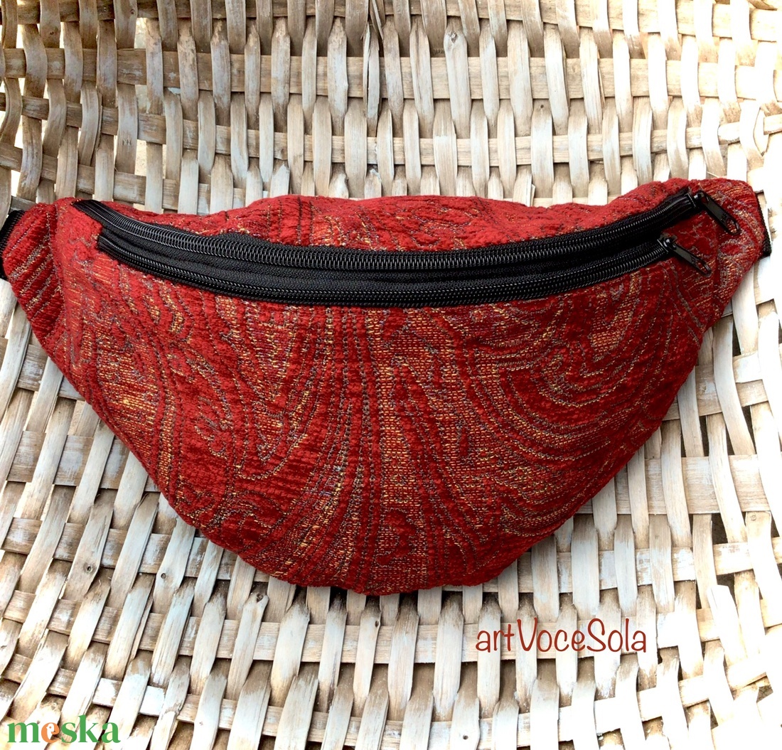 Szerelemvirágzás XL nagy Övtáska - táska & tok - övtáska - Meska.hu