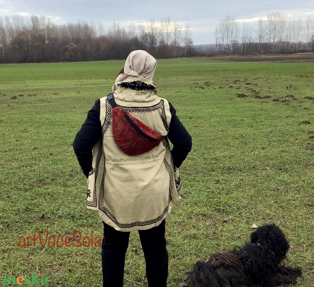 Szerelemvirágzás XL nagy Övtáska - táska & tok - övtáska - Meska.hu