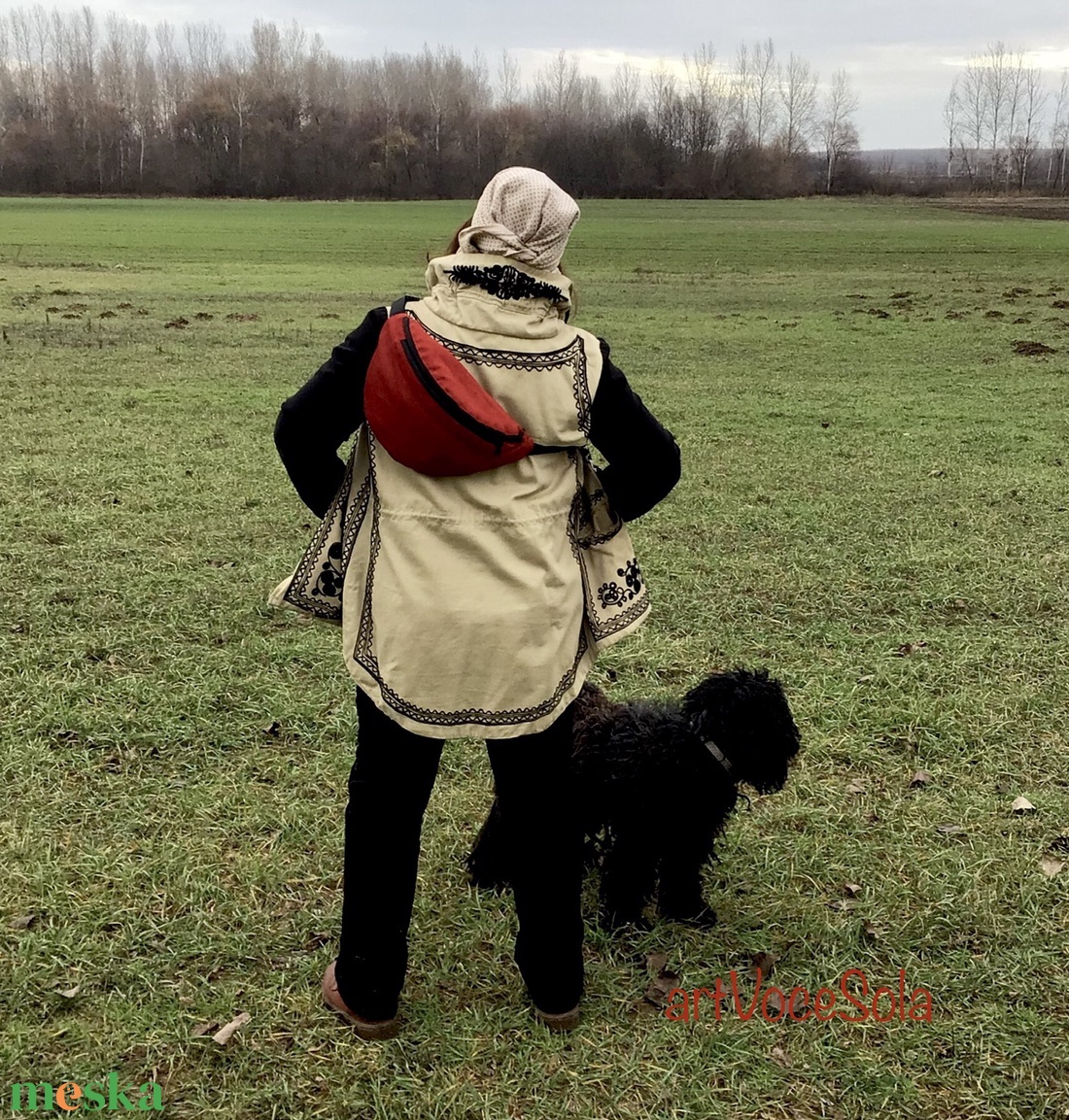 Terrakotta XL nagy Övtáska - táska & tok - övtáska - Meska.hu