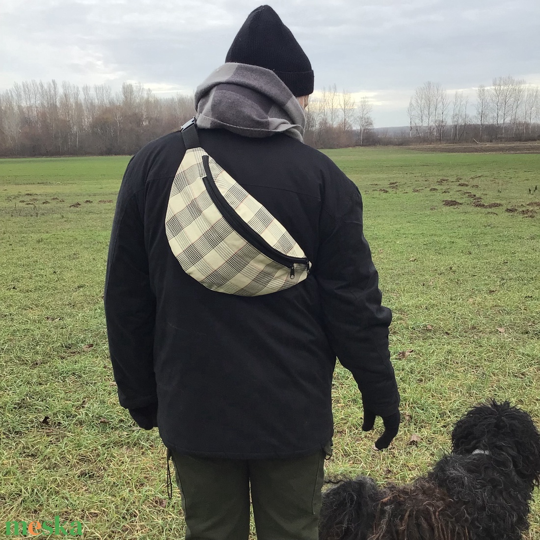 Kockás valóság  XL nagy Övtáska - táska & tok - övtáska - Meska.hu