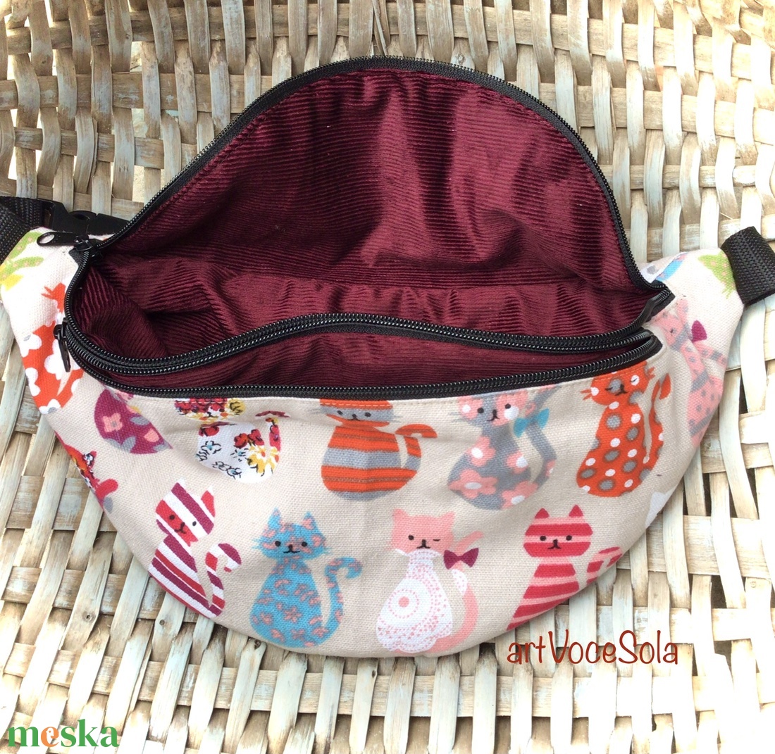 Cicasor XL nagy Övtáska - táska & tok - övtáska - Meska.hu