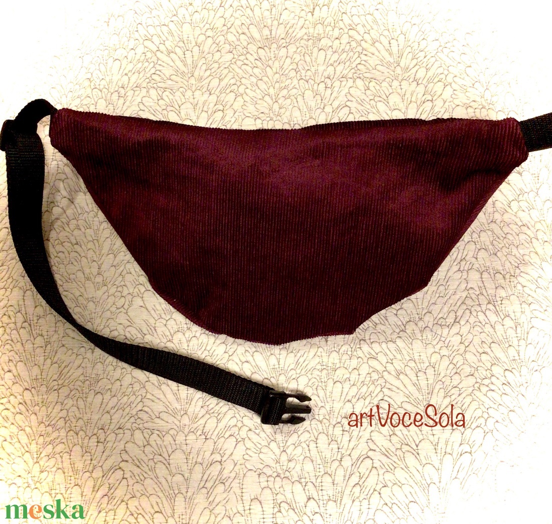 Bordóság nagy Övtáska - táska & tok - övtáska - Meska.hu