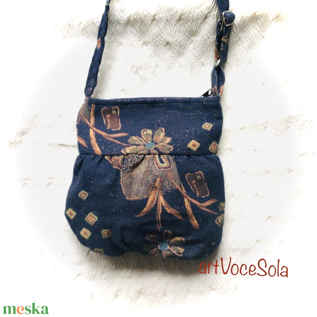 Tengervirágai- kicsi táska - táska & tok - kézitáska & válltáska - vállon átvethető táska - Meska.hu