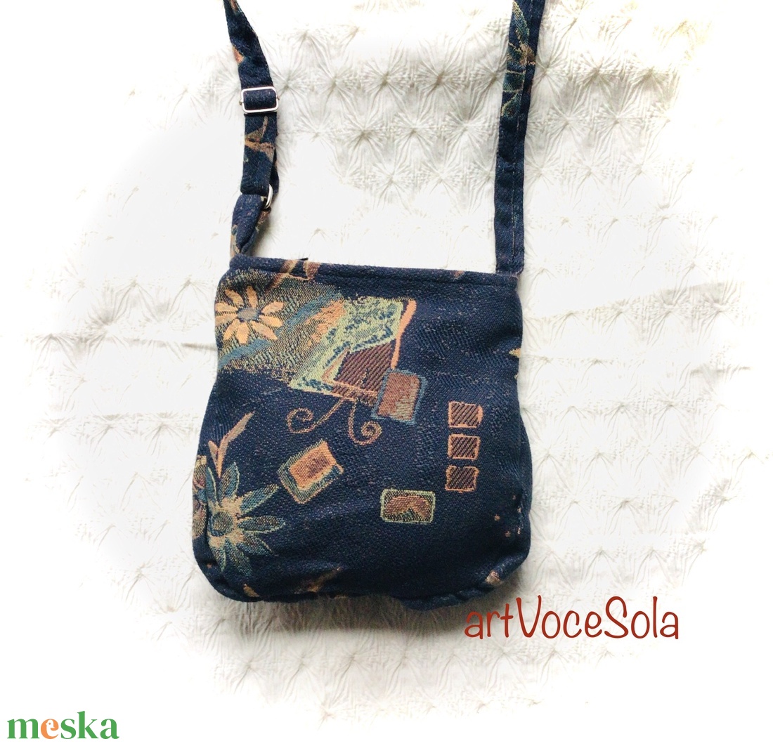 Tengervirágai- kicsi táska - táska & tok - kézitáska & válltáska - vállon átvethető táska - Meska.hu