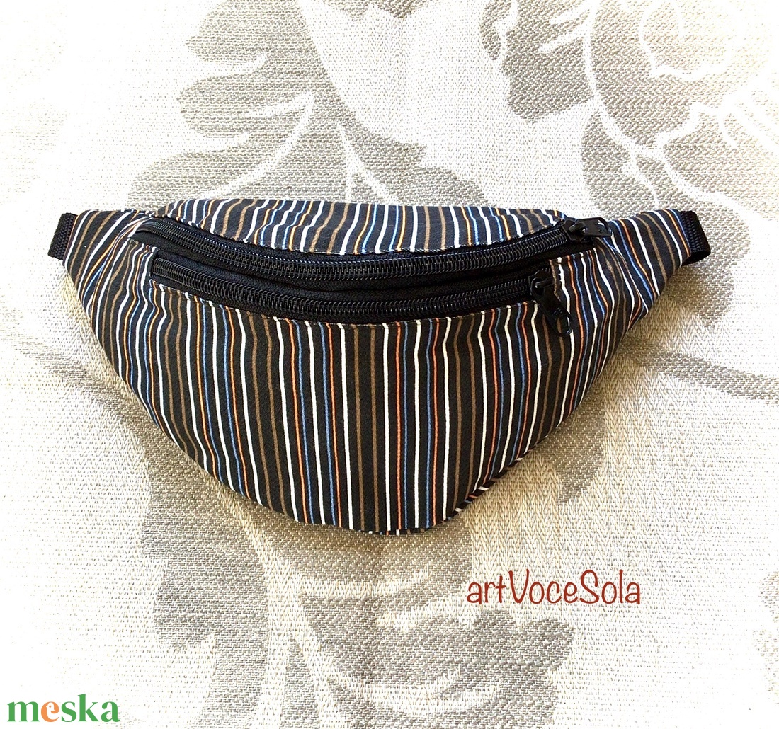 Föld és ég - csíkos Övtáska - táska & tok - övtáska - Meska.hu