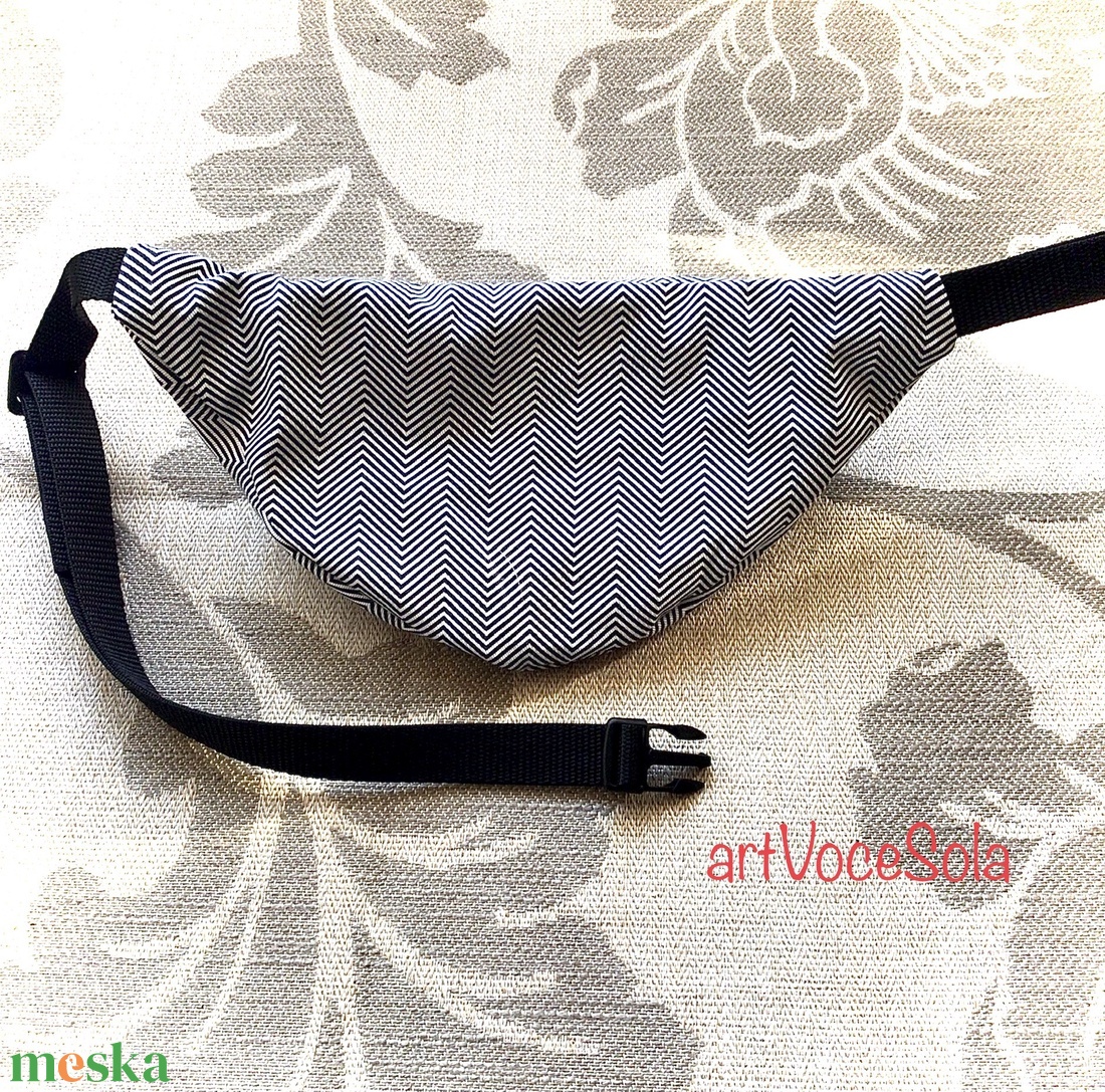 Cikk cakk- vászon  Övtáska - táska & tok - övtáska - Meska.hu