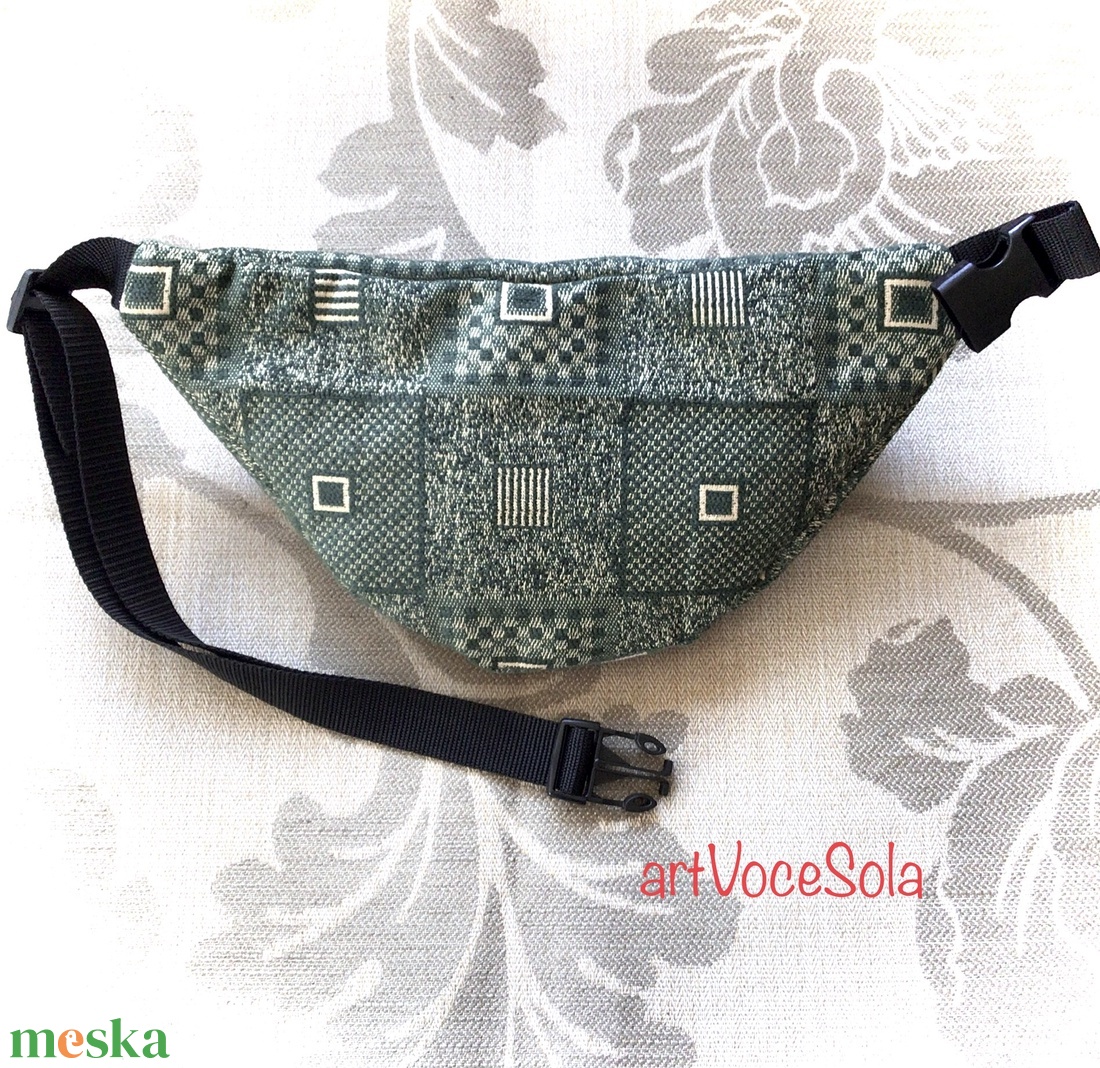 Zölnégyzet - XL nagy Övtáska - táska & tok - övtáska - Meska.hu