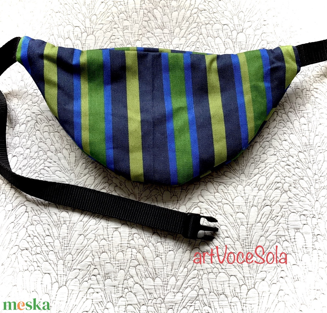 Vetésforgó  - csíkos Övtáska - táska & tok - övtáska - Meska.hu