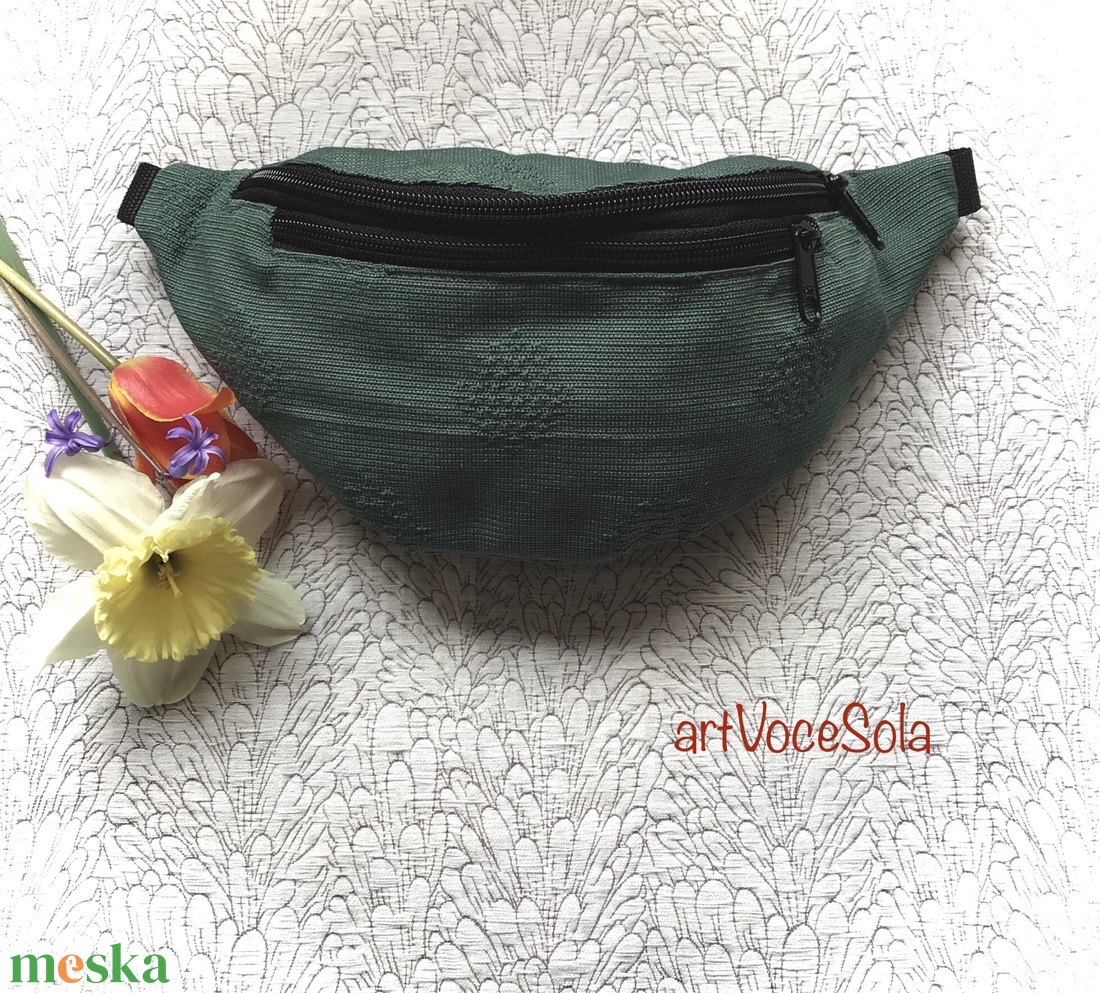 Zöldmező-övtáska - táska & tok - övtáska - Meska.hu