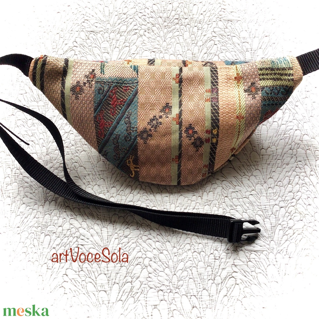 Törzsi jelek-mintás Övtáska - táska & tok - övtáska - Meska.hu