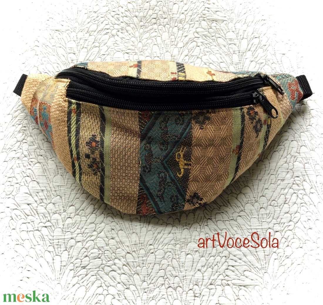 Törzsi jelek-mintás Övtáska - táska & tok - övtáska - Meska.hu