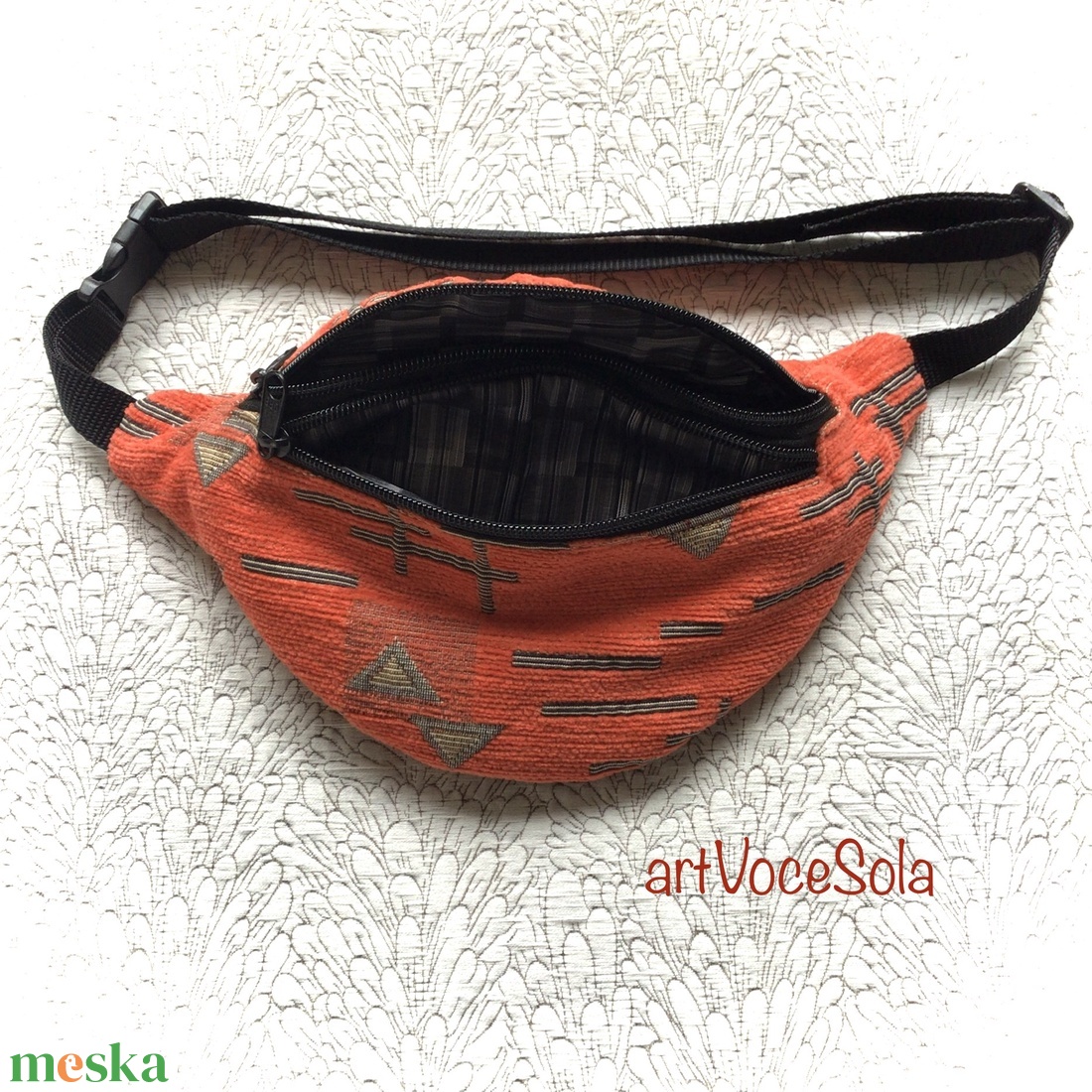 Törzsi vonalak - mintás Övtáska - táska & tok - övtáska - Meska.hu