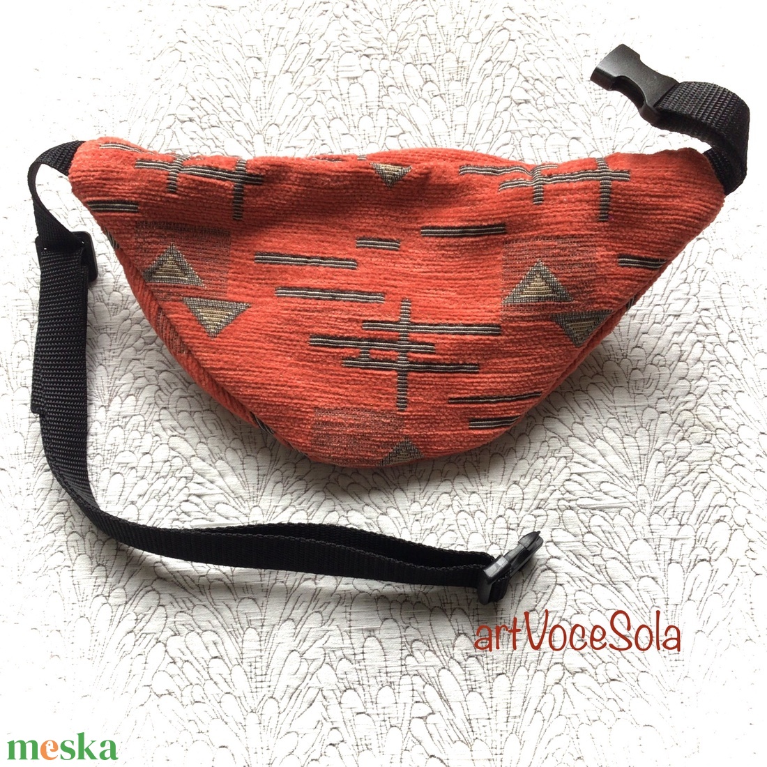 Törzsi vonalak - mintás Övtáska - táska & tok - övtáska - Meska.hu