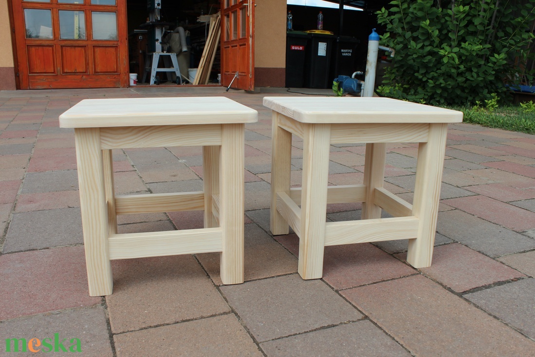 Hokedli szék gyerek szék sámli pad lóca fa bútor asztal borovi fenyő  - otthon & életmód - bútor - szék & fotel - Meska.hu