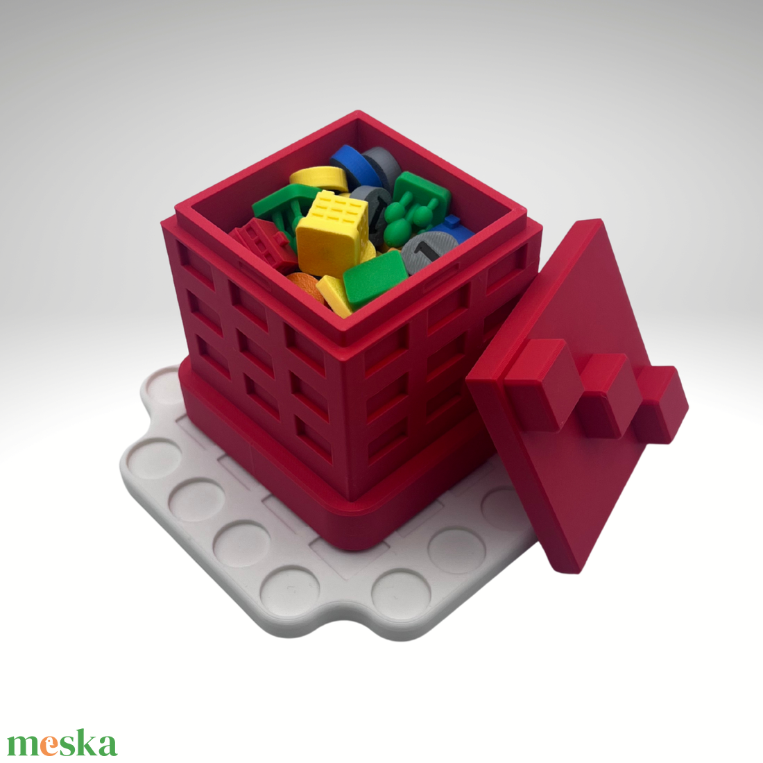 Színes Házak logikai játék - játék & sport - készségfejlesztő és logikai játék - logikai játékok - Meska.hu