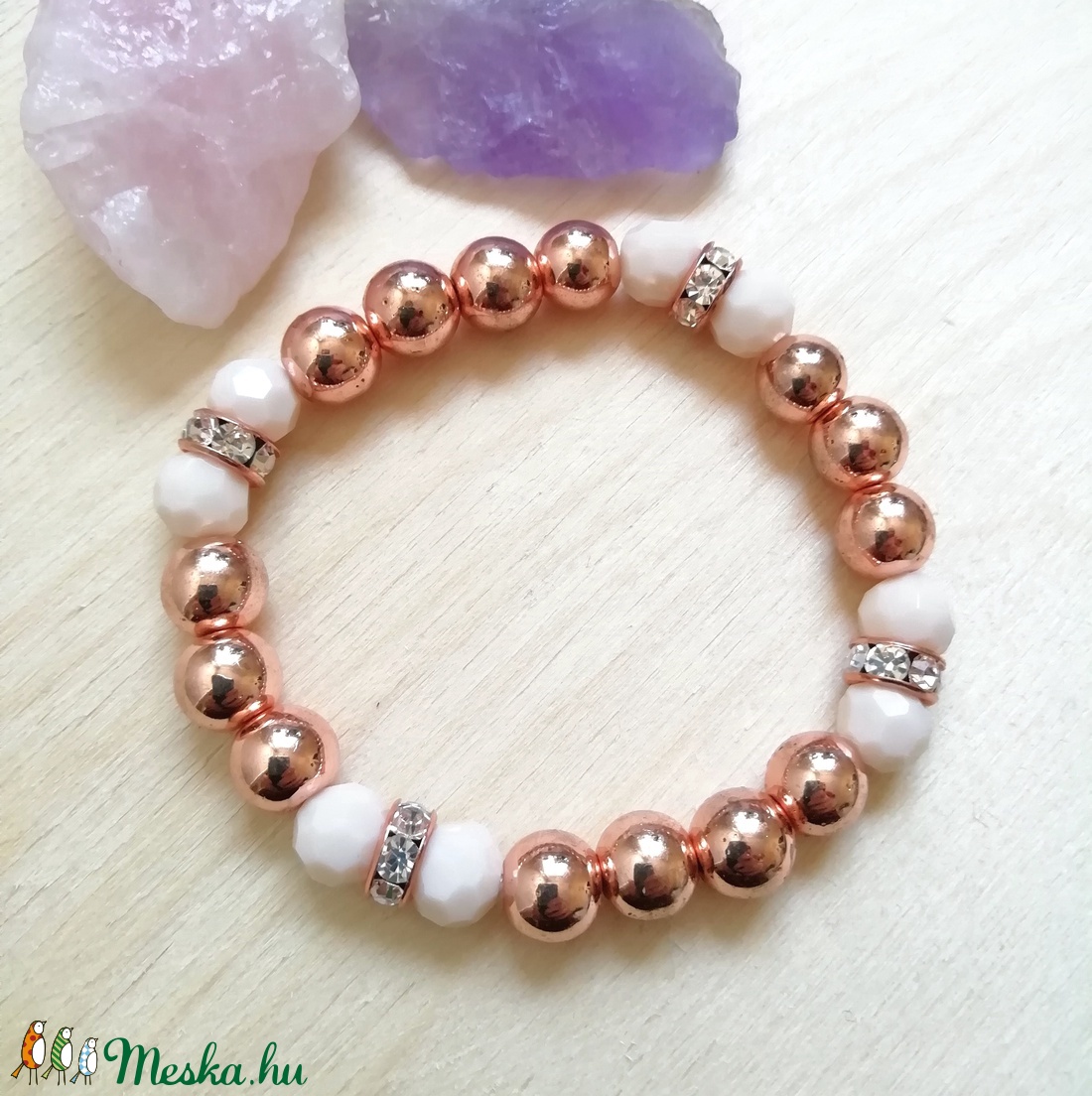 Rosegold hematit ásvány karkötő, rozé arany ásványkarkötő, egyedi rose gold / rózsaarany hematit ásványkarkötő - ékszer - karkötő - bogyós karkötő - Meska.hu Rosegold hematit ásvány karkötő, rozé arany ásványkarkötő, egyedi rose gold / rózsaarany hematit ásványkarkötő - ékszer - karkötő - bogyós karkötő - Meska.hu