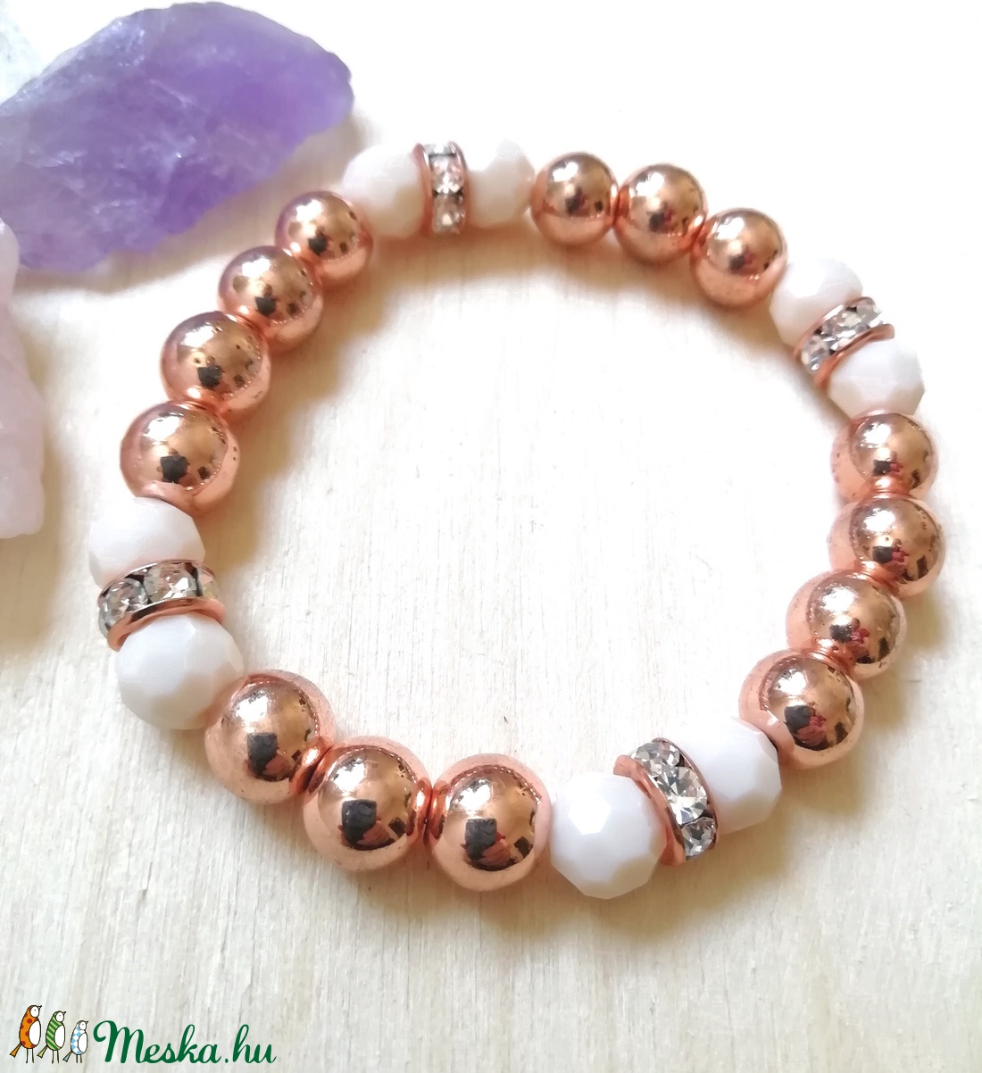 Rosegold hematit ásvány karkötő, rozé arany ásványkarkötő, egyedi rose gold / rózsaarany hematit ásványkarkötő - ékszer - karkötő - bogyós karkötő - Meska.hu Rosegold hematit ásvány karkötő, rozé arany ásványkarkötő, egyedi rose gold / rózsaarany hematit ásványkarkötő - ékszer - karkötő - bogyós karkötő - Meska.hu