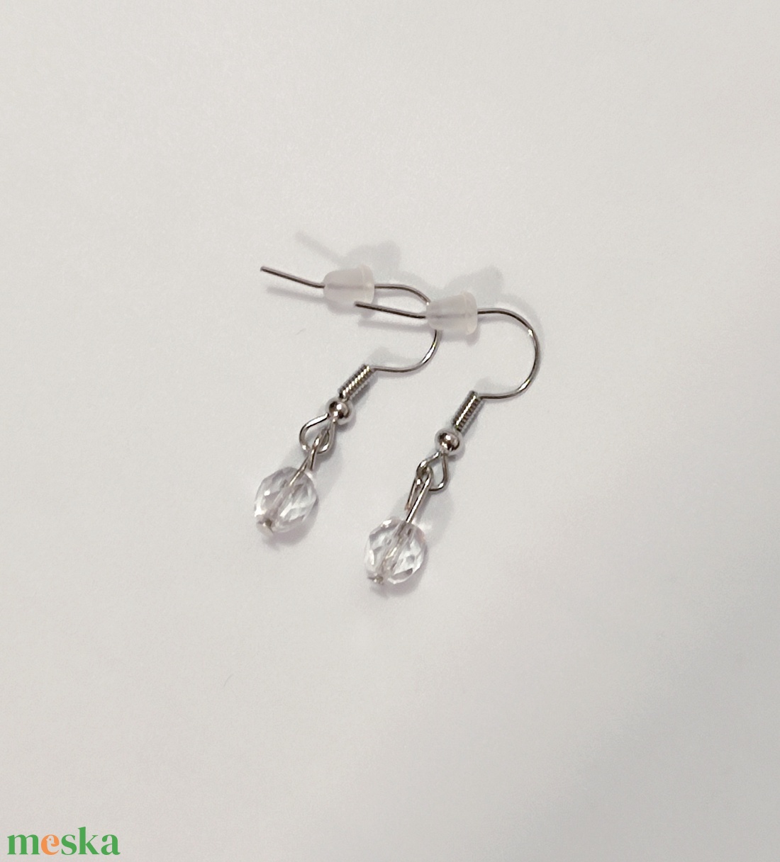 Üveggyöngy fülbevaló  - ékszer - fülbevaló - lógó fülbevaló - Meska.hu