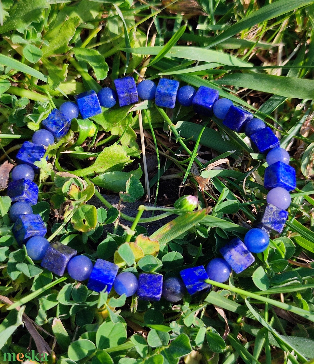 Lapis lazuli - kékkvarc ásványkarkötő férfiaknak - ékszer - karkötő - gyöngyös karkötő - Meska.hu Lapis lazuli - kékkvarc ásványkarkötő férfiaknak - ékszer - karkötő - gyöngyös karkötő - Meska.hu