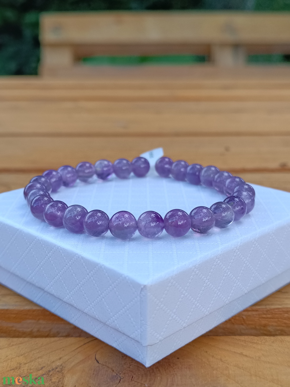 Ametiszt Ásvány Karkötő - ékszer - karkötő - ásványkarkötő - Meska.hu