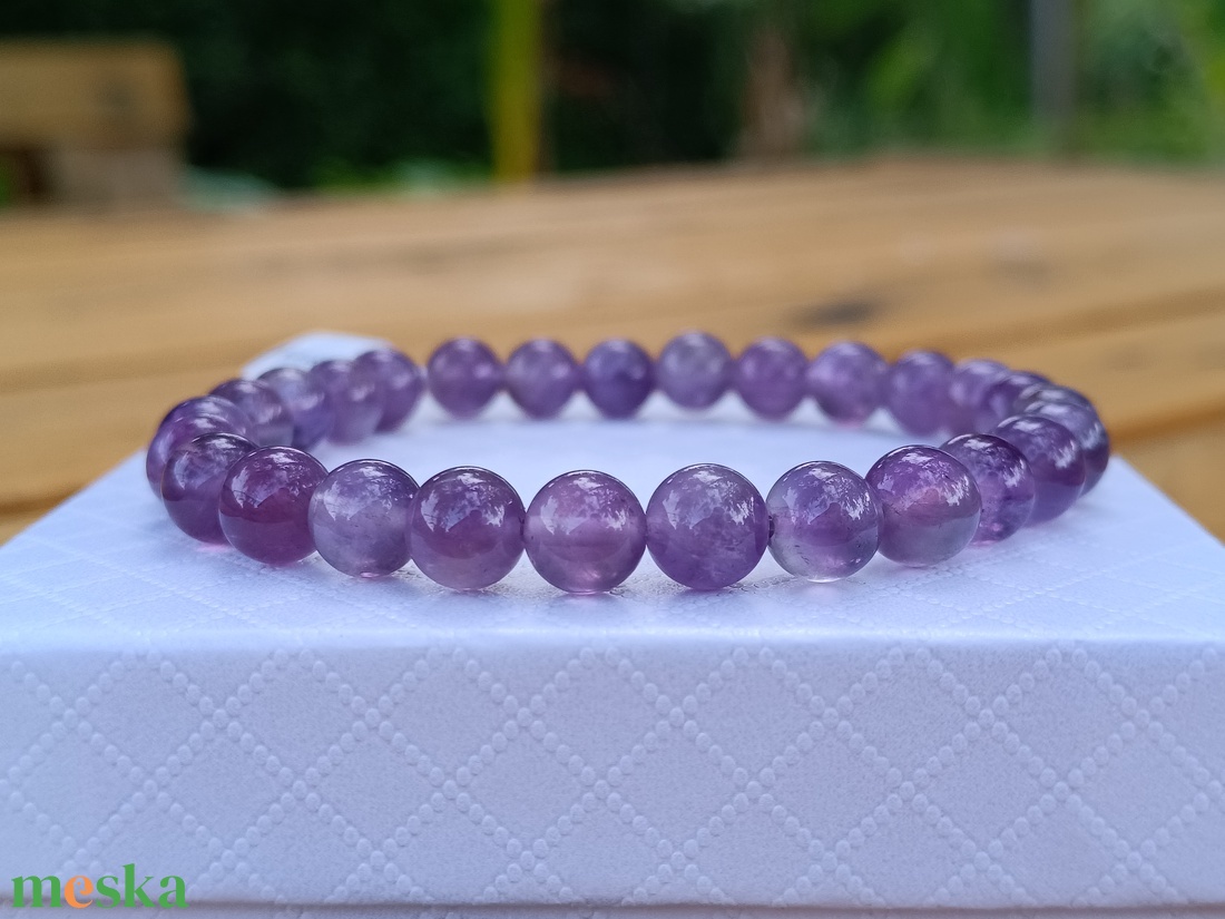 Ametiszt Ásvány Karkötő - ékszer - karkötő - ásványkarkötő - Meska.hu