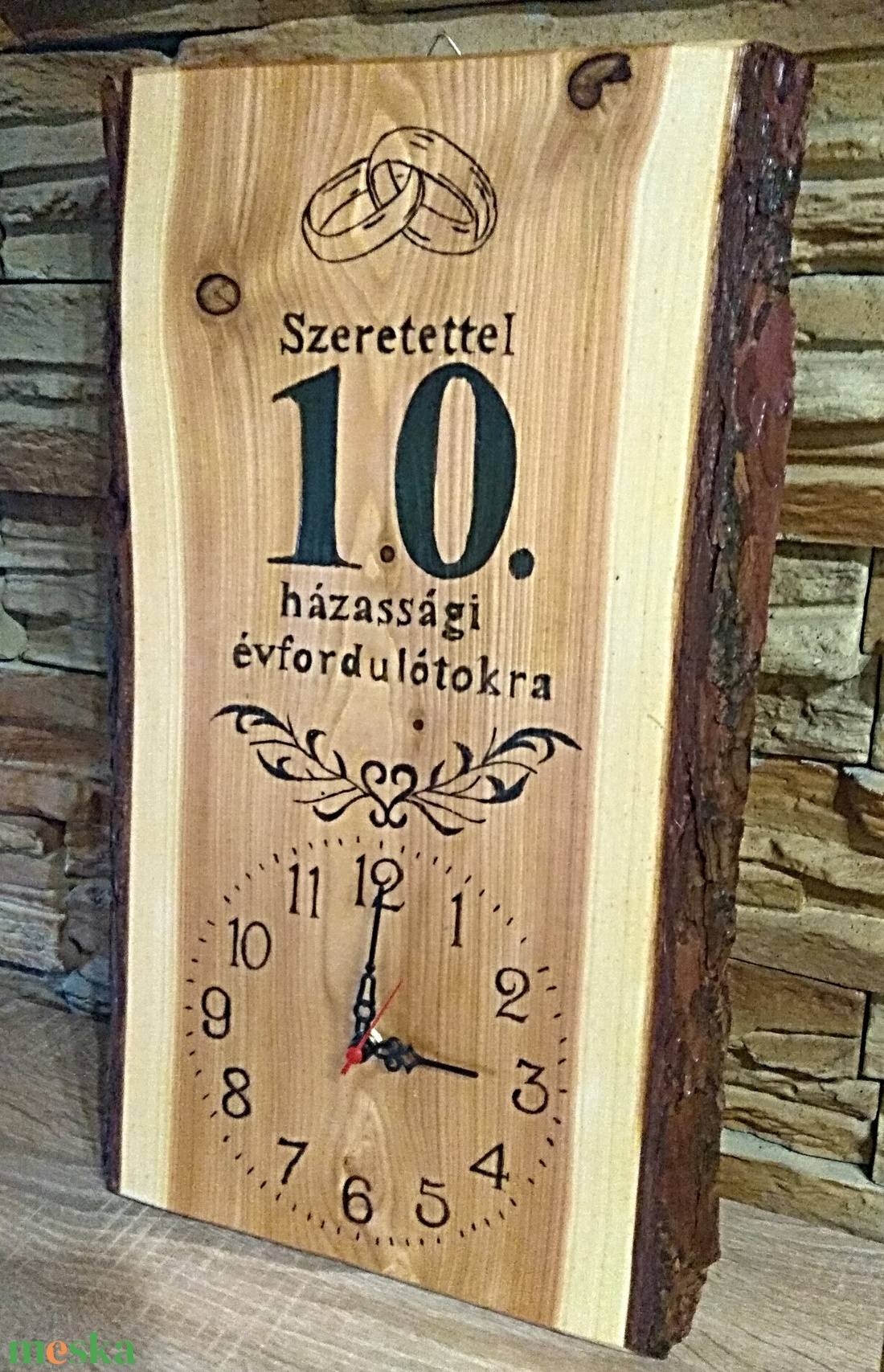 Kézműves falióra házassági évforduló alkalmából - otthon & életmód - dekoráció - fali és függő dekoráció - falióra & óra - Meska.hu Kézműves falióra házassági évforduló alkalmából - otthon & életmód - dekoráció - fali és függő dekoráció - falióra & óra - Meska.hu