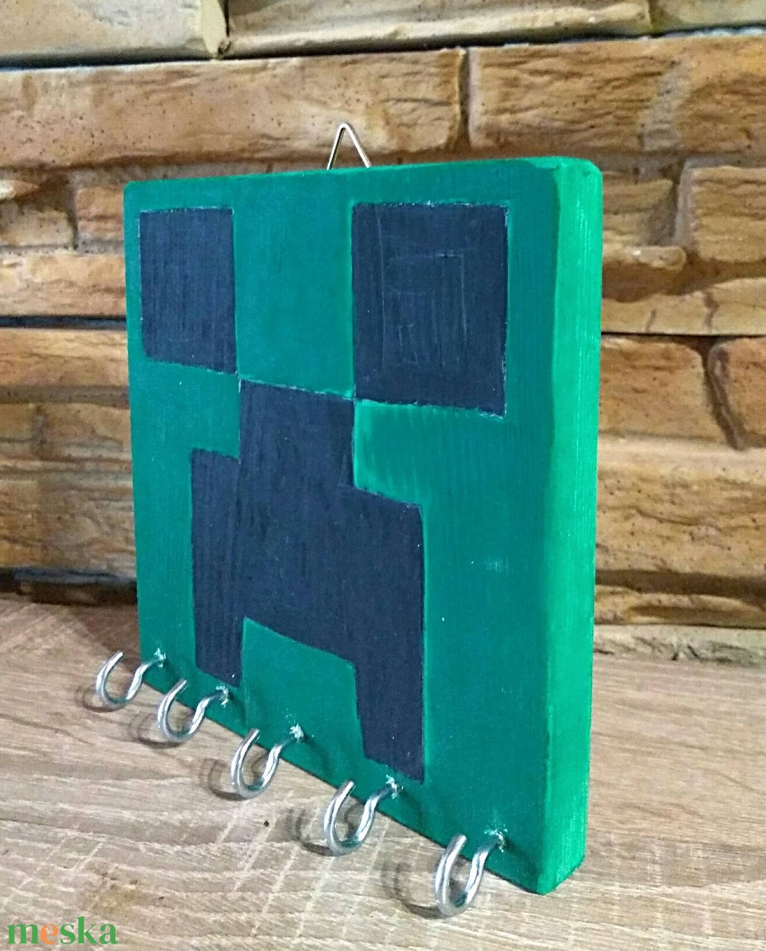 Minecraft fali akasztós tároló - otthon & életmód - tárolás & rendszerezés - fali tároló - Meska.hu Minecraft fali akasztós tároló - otthon & életmód - tárolás & rendszerezés - fali tároló - Meska.hu