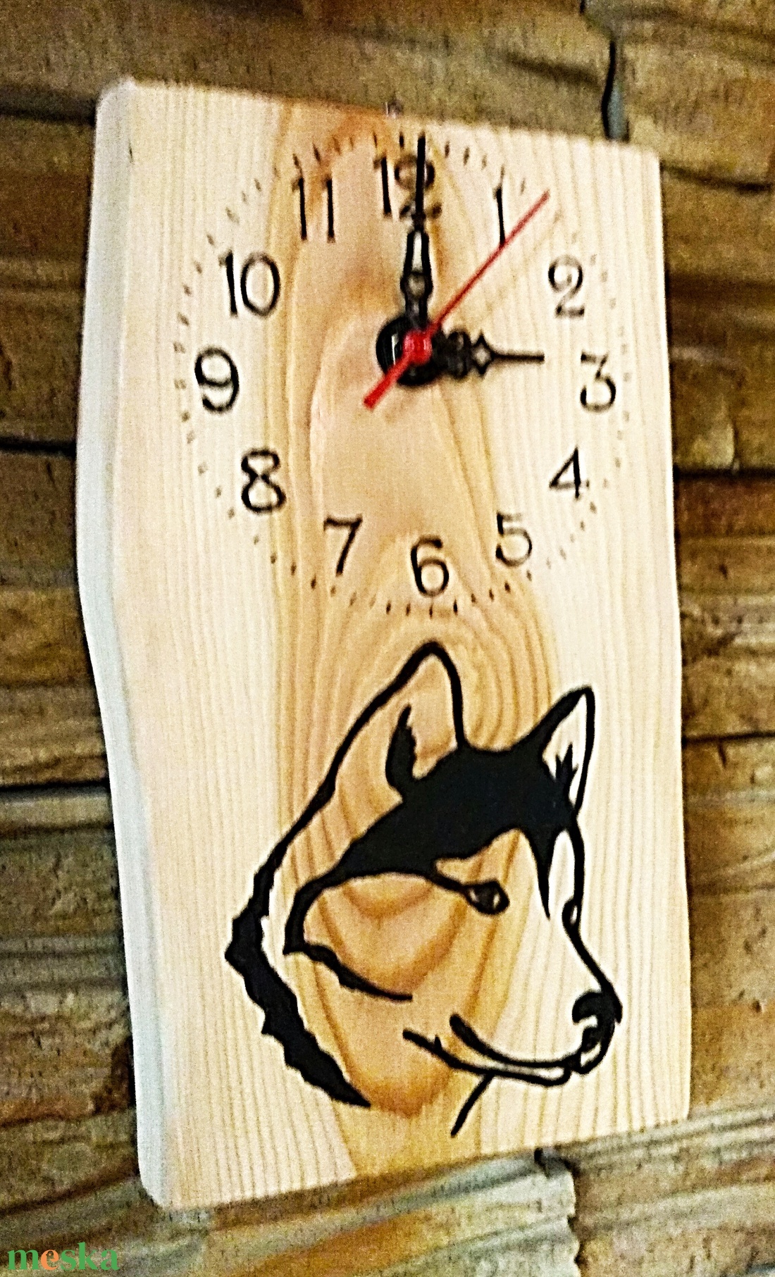 Husky kutya falióra - otthon & életmód - dekoráció - fali és függő dekoráció - falióra & óra - Meska.hu Husky kutya falióra - otthon & életmód - dekoráció - fali és függő dekoráció - falióra & óra - Meska.hu