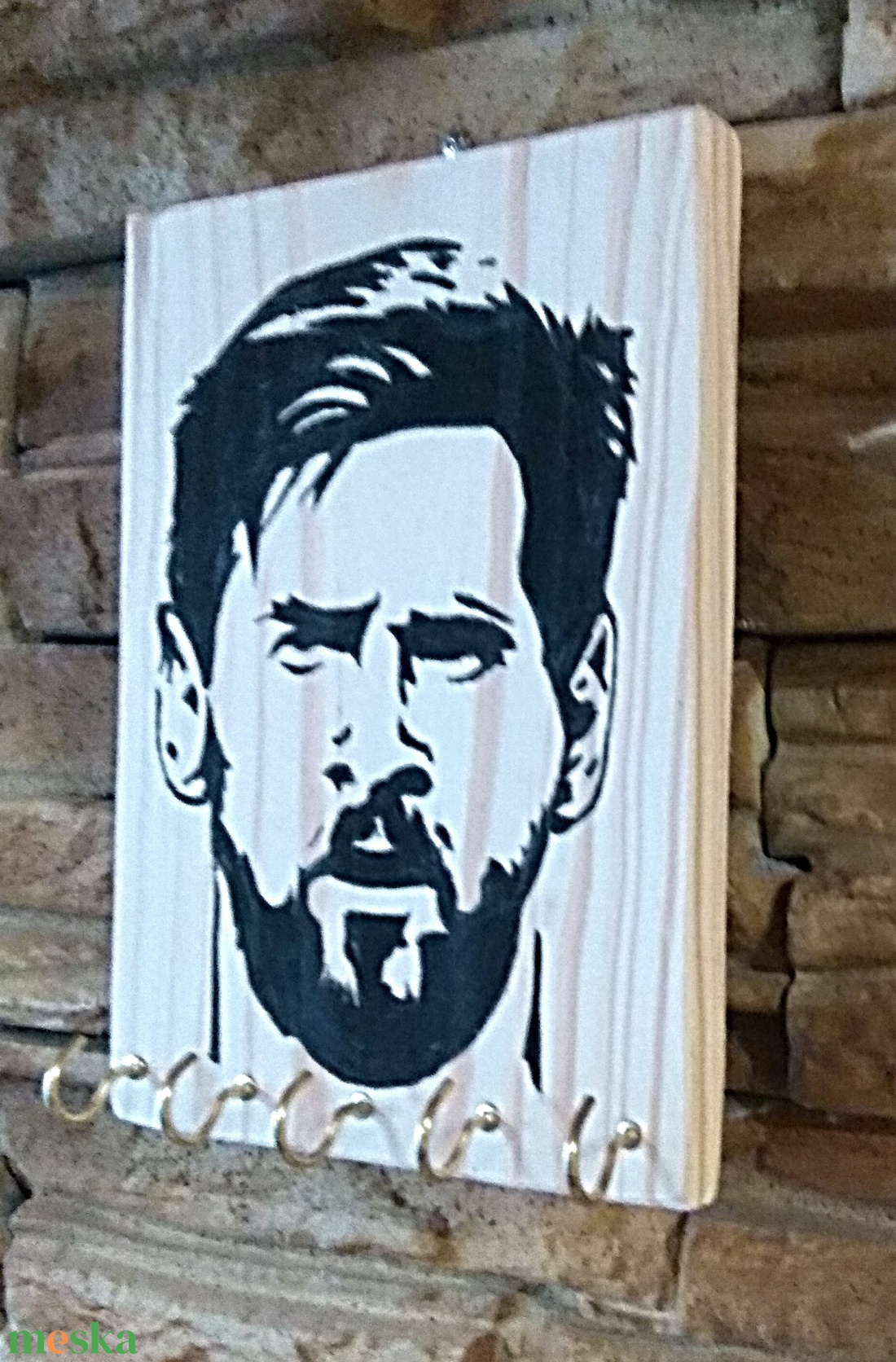 Messi fali akasztós tároló - otthon & életmód - dekoráció - fali és függő dekoráció - fali kulcstartó - Meska.hu Messi fali akasztós tároló - otthon & életmód - dekoráció - fali és függő dekoráció - fali kulcstartó - Meska.hu
