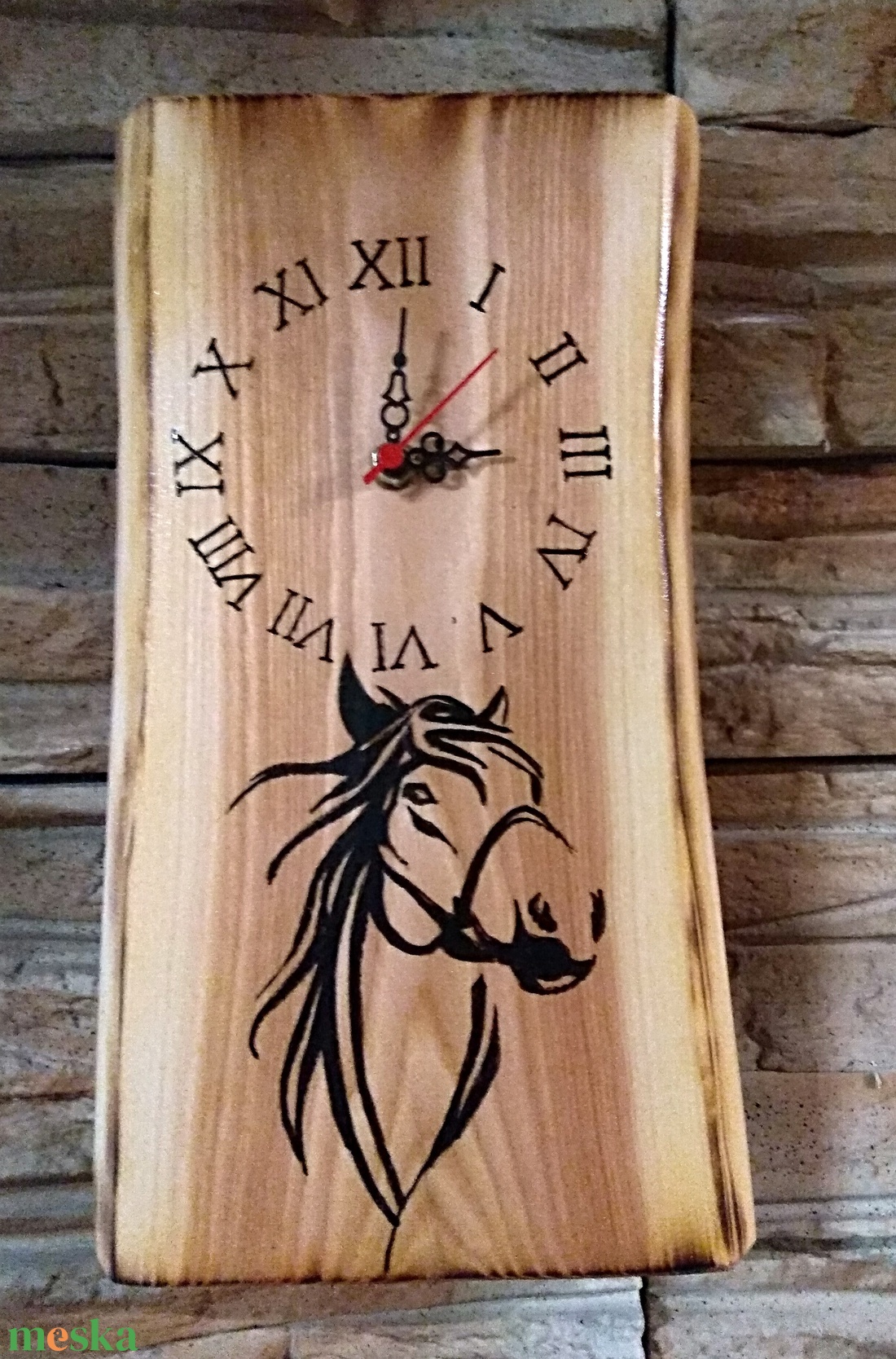 Lovas falióra  - otthon & életmód - dekoráció - fali és függő dekoráció - falióra & óra - Meska.hu