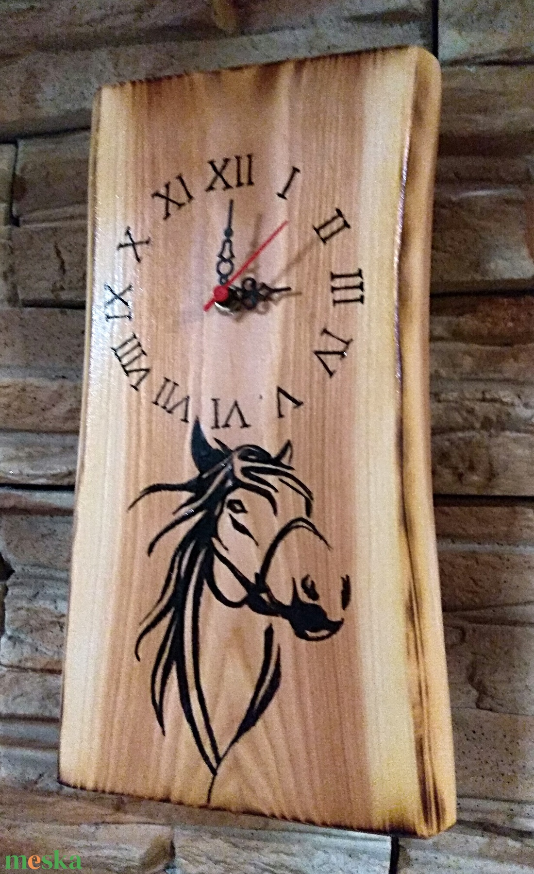 Lovas falióra  - otthon & életmód - dekoráció - fali és függő dekoráció - falióra & óra - Meska.hu