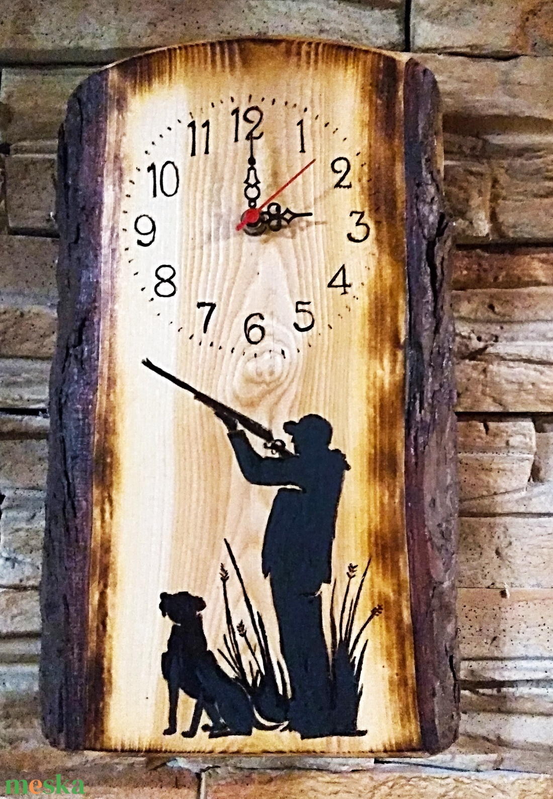 Falióra vadászok részére - otthon & életmód - dekoráció - fali és függő dekoráció - falióra & óra - Meska.hu