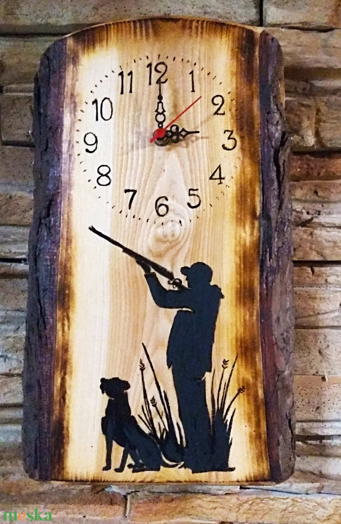 Falióra vadászok részére - otthon & életmód - dekoráció - fali és függő dekoráció - falióra & óra - Meska.hu